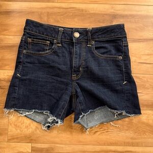 American Eagle Dark Blue Jean Shorts